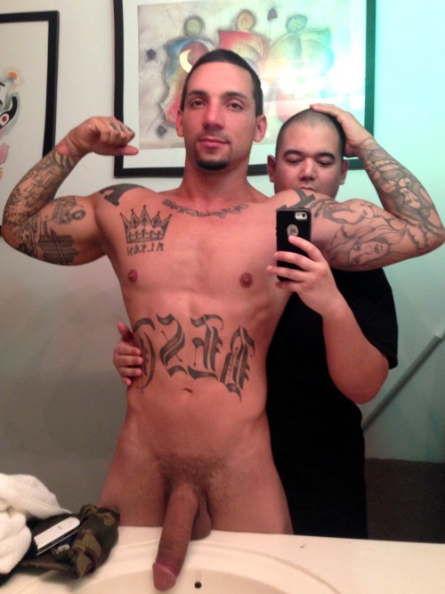 hung dude and his buddy