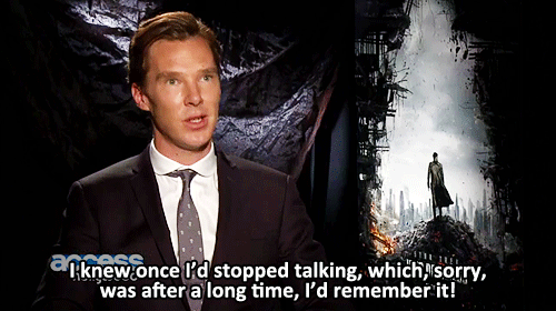 phunkyvanspam:Benedict Cumberbatch: He’s like one of us, really-Credit goes to the gif creators.