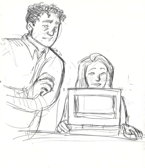 Back with some more Cormoran/Robin sketches&hellip; are they doing important detective work or on a 