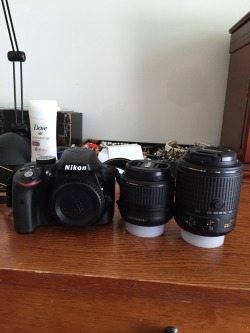 Thepoodlepack:  I Got My New Camera!  It’s A Nikon D3300, With 18-55Mm And 55-200Mm