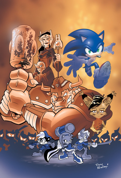 Sonic the Hedgehog Poster #1 Sonic Universe Shadow Julie-Su Tails