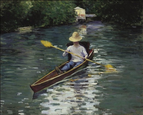 Canoe on the Yerres River, Gustave Caillebotte, 1878