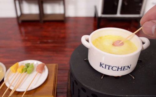 Man Bakes Tiny Cake Using Tiny Tools In A Tiny Kitchen