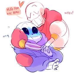 joah:  Super light fontcest. I want Sans to be in denial as much as I am for this ship. HElp me. 