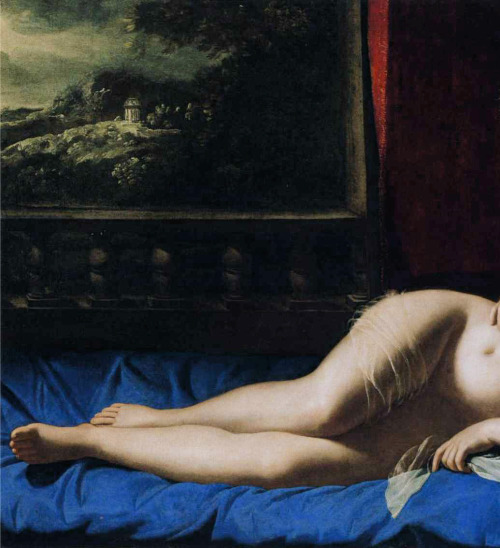 v-ersacrum: Artemisia Gentileschi, Venus and Cupid (detail), 1625-1630