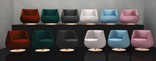 TS4:  New mesh - Sancal Magnum Armchairs by Lavi3enroseA pair of lounge chairs by José M