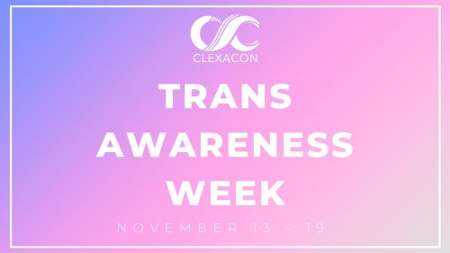 It’s Trans Awareness Week! Join us this week as we highlight and celebrate our community!  #Tr
