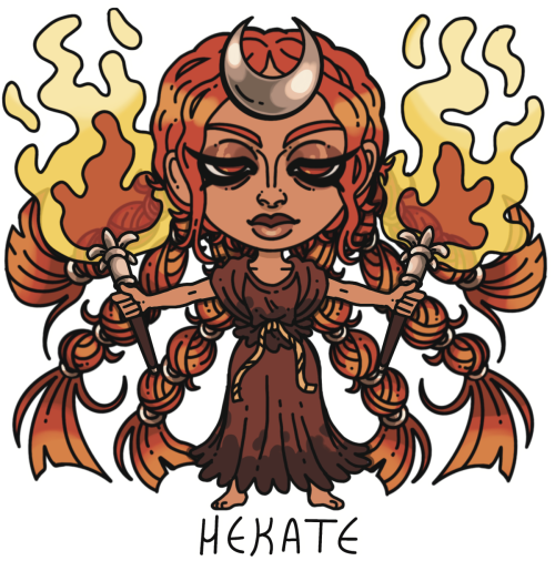 One of my Chibi Goddess miniseries on my Redbubble.Ignore that the hairstyle isn’t historically accu