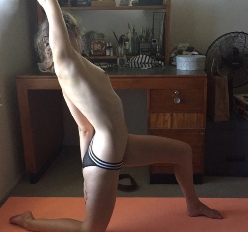 topless yoga