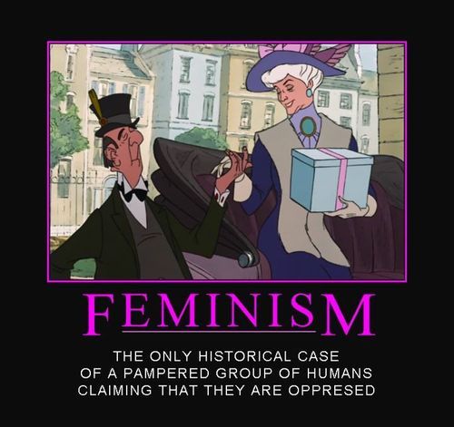 the-great-patriarch:  Dear Feminists, this is how retarded you act like in real life: