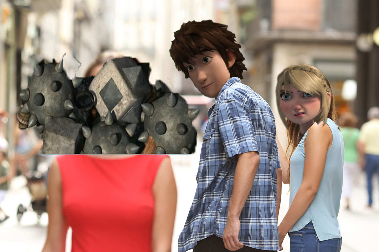oneleggeddork:  I was originally just going to do the Hiccup scrap metal meme but