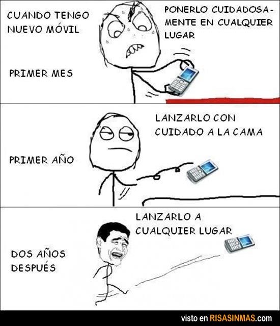risasinmas:  Evolución de tener un móvil 