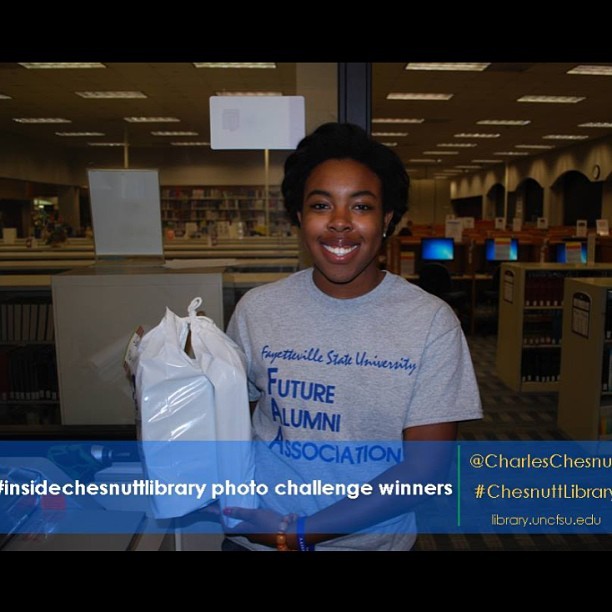 From the National Library Week #nlw13 #insidechesnuttlibrary Photo Challenge. FSU Future Alumni Association @fsufaa was a winner! #chesnuttlibrary #library #libraries #academiclibrary #faystate #fsubroncos #broncopride #hbcu #repost (at Charles W....