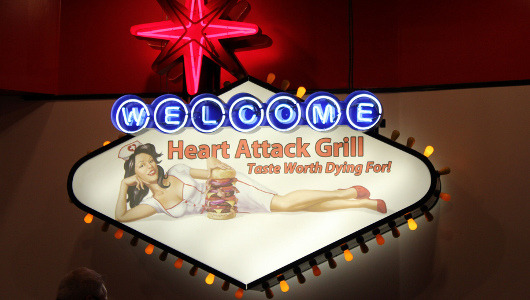 Anther Heart Attack Grill spokesperson dies … of a heart attack     52-year-old John Alleman was the restaurant’s unofficial spokesperson, who ate there every day.