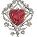 jewellery-box:Belle Epoque Platinum, Gold, Pinkish Orange Tourmaline, Diamond and Pearl Pendant with Chain. 1905.