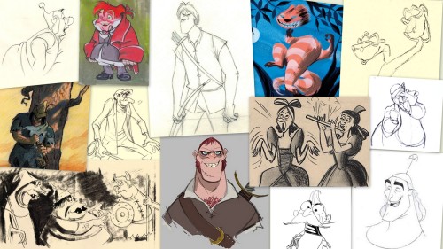 Disney concept art wallpaper: Villain Sidekicks/ Secondary Antagonists