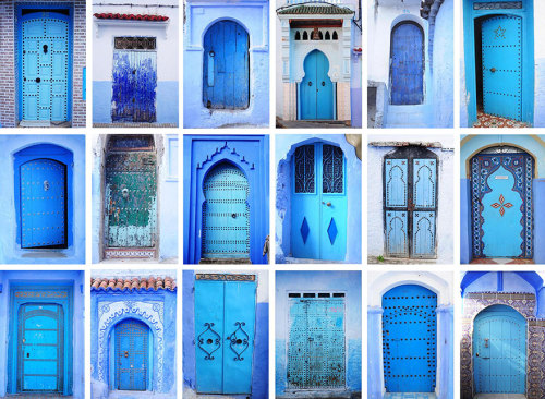 asylum-art:Awesome Travel Spot: A Small Town In Morocco That’s Covered In Blue PaintHard not to fall