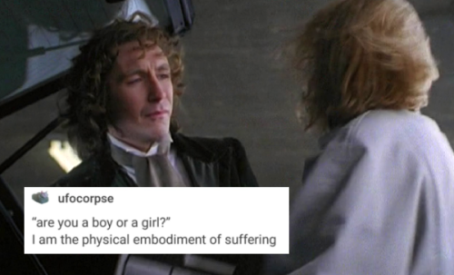 johannesviii:A compilation of enby textposts + Doctor Who screenshots because this was left unfinish