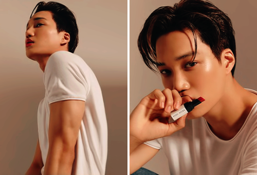 kaibility:jongin, bobbie brown’s first male muse ✧ bobbibrownkorea instagram update.