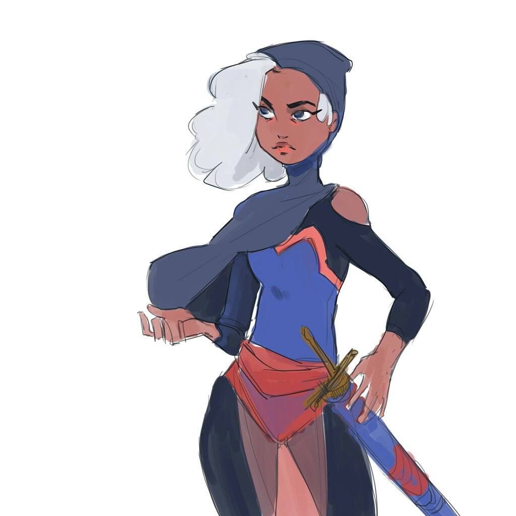 avatarkasia:My oc Anatella! Trying to focus on personal original work (even as scribbly