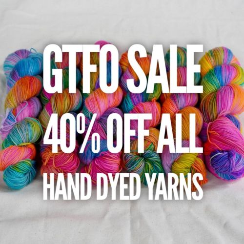 THATS RIGHT! I need to get rid of the yarn I have in stock to make room &amp; money for new ideas &a