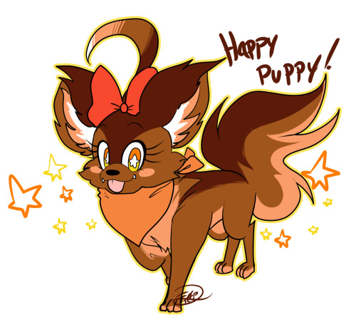 Day 5: Draw OC in animal formIm not the best at drawing puppers… BUT I TRIED ANYHOW! Happines