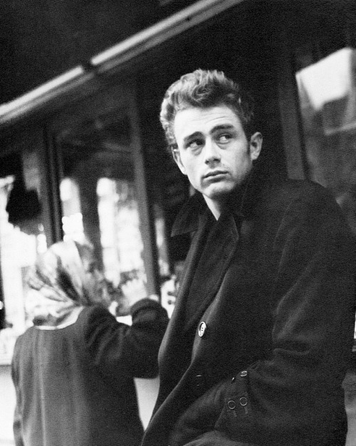 James Dean, New York, 1954, a very tired young man. Photo by Dennis Stock