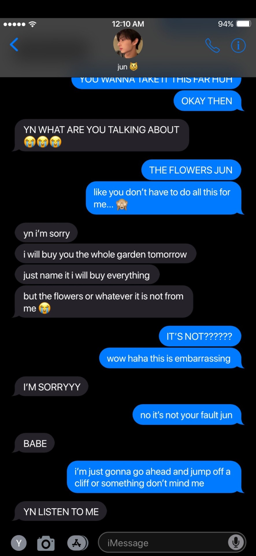 Members Reaction If Their S/o Texted "thank You For The Flowers" But They Didn't Send Any. Been Thinking