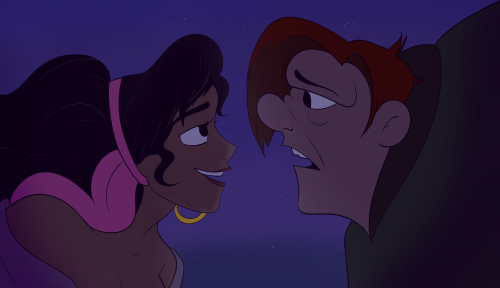 I redrew a shot from Hunchback of Notre Dame!