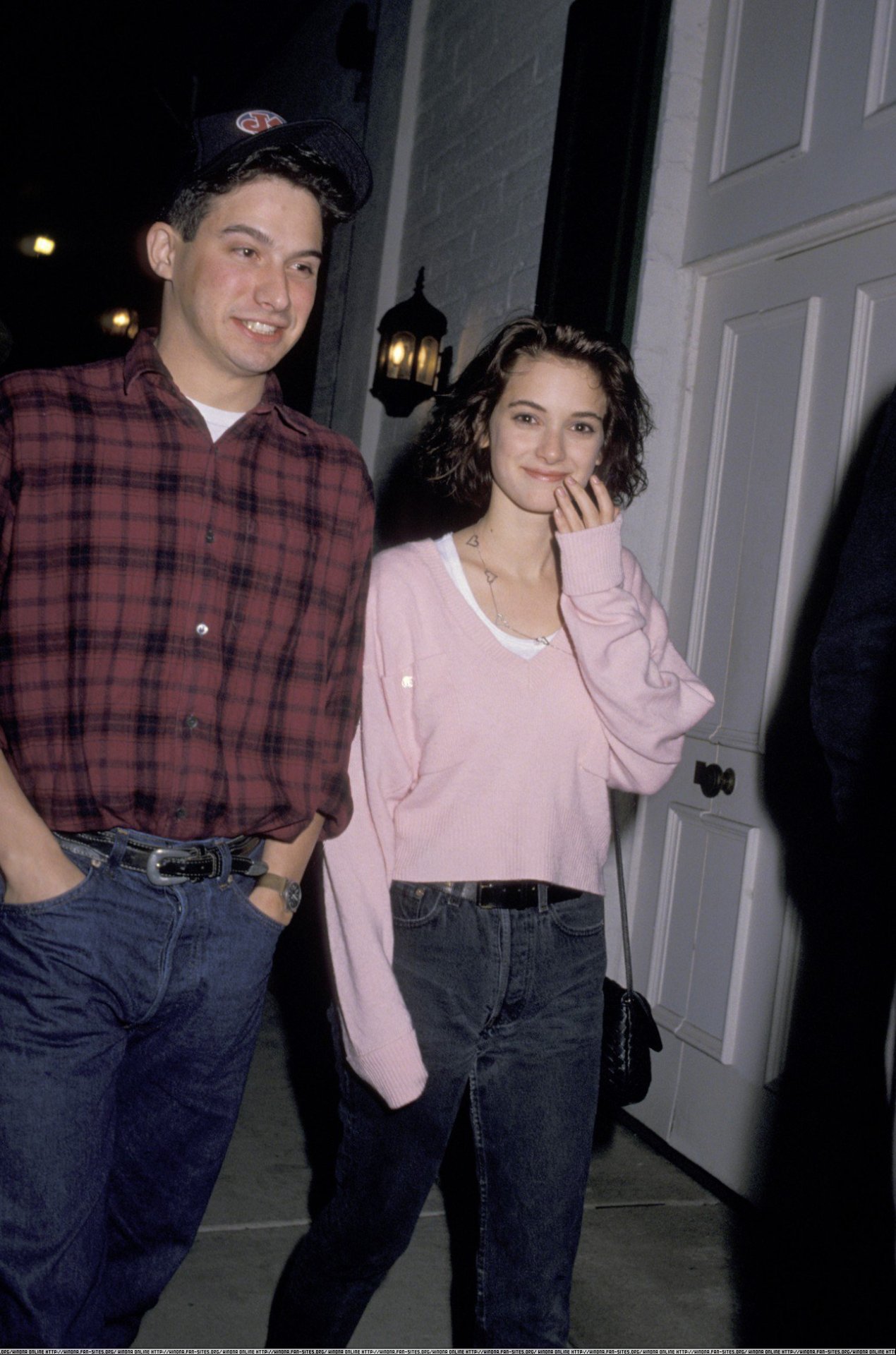 Winona Ryder and Ad-Rock from the Beastie Boys, 1989