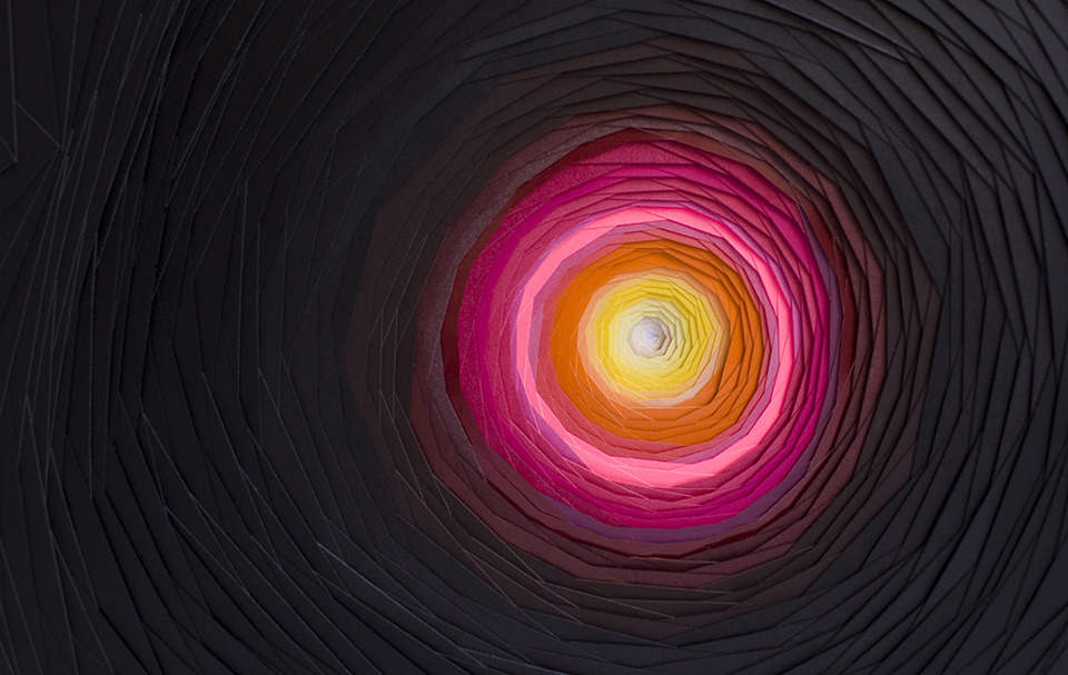 itscolossal:  Transfixing 3D Paper Patterns by Maud Vantours 
