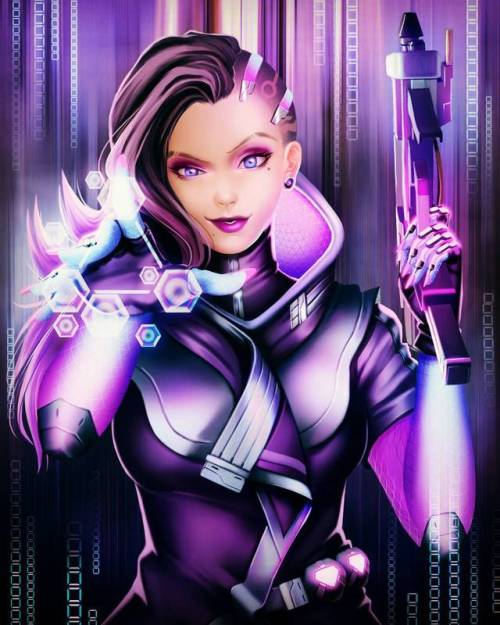 This was made while skyping with a friend who is a huge Sombra fan. She helped me a lot, especially 