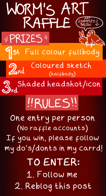 Im having a raffle! I did originally plan to do this last year but hey! Best of luck to everyone! Th