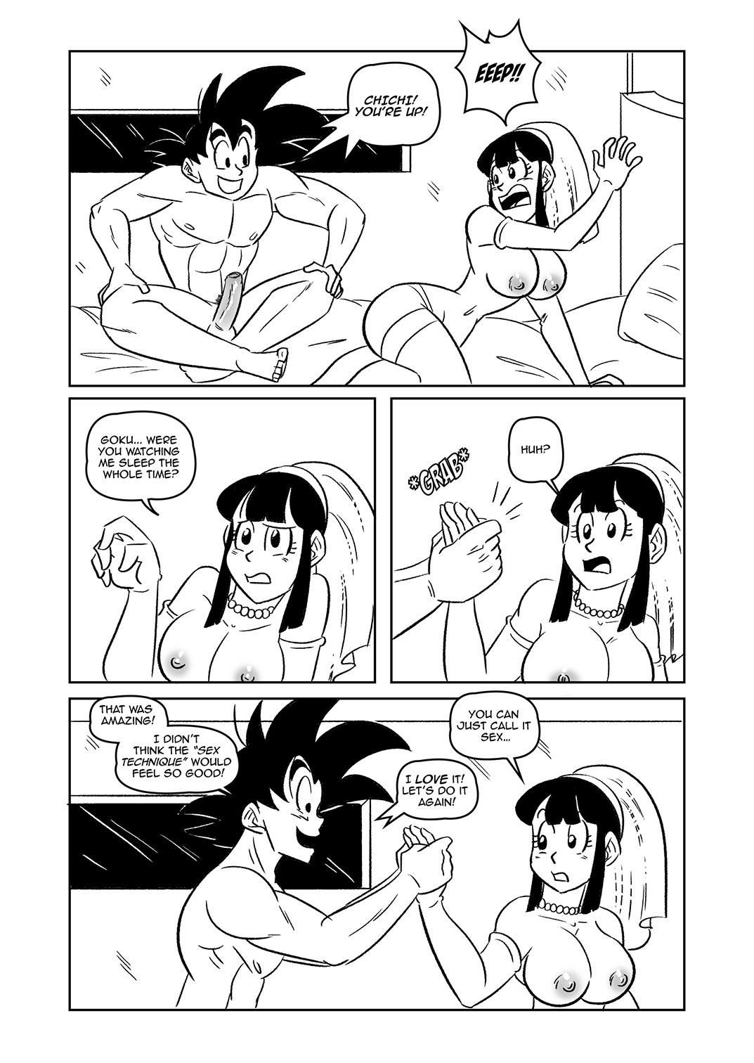 Goku and Chichi: Wedding Night Pgs15-18