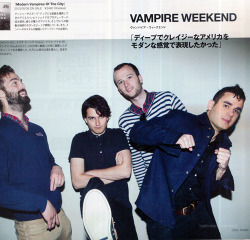 sazzzzzaa:  revoult:   Vampire Weekend, Cool Trans [クールトランス] (June 2013 issue)  fuckin love them  look at EzrA mY GODDDDDDD AHAGVCYBDHJSN M&lt;VBUCNSJkmx, 