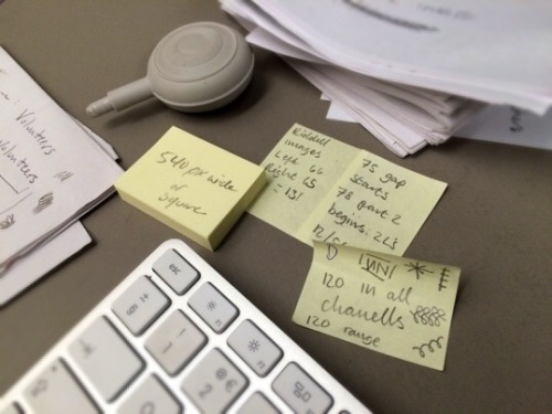 The tiny post-it note paper trail of the intrepid digitisation volunteers. :-)