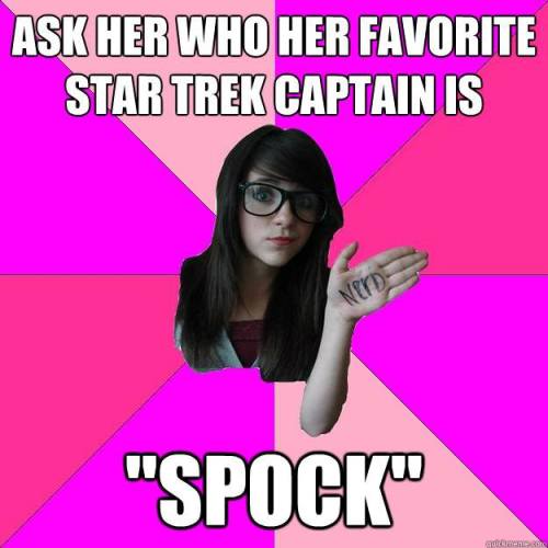 funkymcgalaxy:The awkward moment when you make a bullshit sexist meme about “fake geek girls”, but a