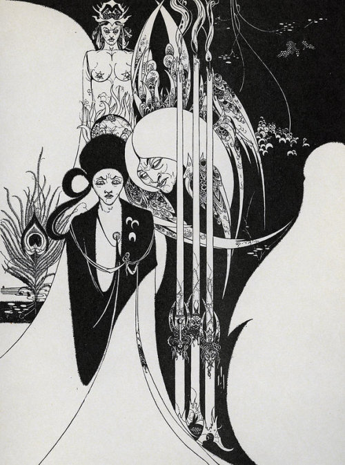 “Of a Neophyte and how the Black Art was revealed unto him” by Aubrey Beardsley (1899)