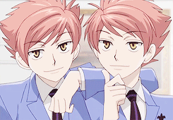 tenkas:  get to know me meme (anime edition): five male characters  [2/5] - Hikaru and Kaoru Hitachiin  