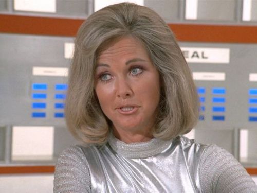 Wanda Vertham looking stylish in Gerry Anderson’s UFO. Wanda is the mother of Benedict Cumberb