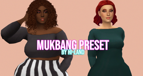 hi-land:
“ mukbang body presets by hi-land “ more thi(cc) er body preset based highly off trisha paytas (mukbang queen) made for my thicc king and queen jaw sliders
more info + photos on my website
any problems/concerns/questions/requests please let...