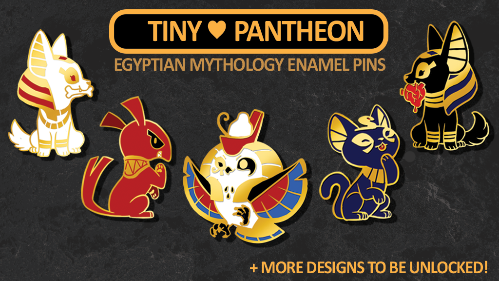 mamath:  mamath:  The Tiny Pantheon pin Kickstarter is now live!!    🎉    🎉