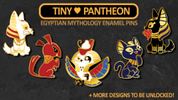 mamath: The Kickstarter is going super well!! We’ve already unlocked Thoth and Sobek :D And now we’re working on Sekhmet! Aaah!! https://www.kickstarter.com/projects/262408383/tiny-pantheon-cute-egyptian-mythology-enamel-pins Help us out!! 
