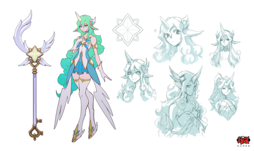 Here’s the official concept art for Star Guardian Soraka! I don’t normally share my professional wor