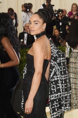 spongebobsquarepants:  Tessa Thompson at Met Gala 2018