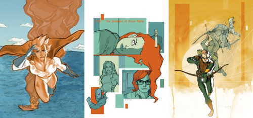 queenmeras:Phil Noto- Birds of Prey Covers (a few are missing)