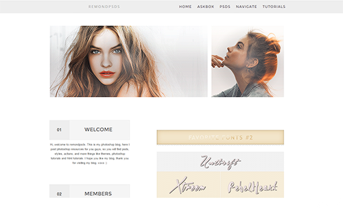 remondpsds:  theme 02 by remondpsds; Features: Menu with five free links Slide with four photos 4 Si