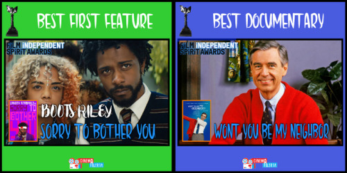 THE 34th FILM INDEPENDENT SPIRIT AWARDS WINNERSBEST FEATURE – If Beale Street Could TalkBEST D