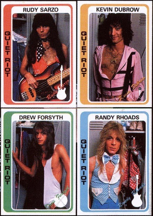 Quiet Riot II 1978 Topps Randy Rhoads Kevin DuBrow Rudy Sarzo, Drew Forsyth