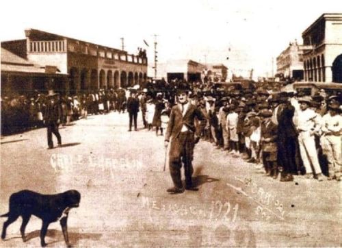 Charles Chaplin in Mexicali, Mexico. c. 1921